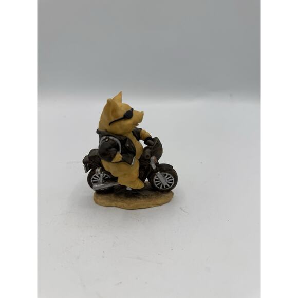 Mellville “Born to Ride” Pig Biker Figurine – Motorcycle Hog Wild - Picture 2 of 5